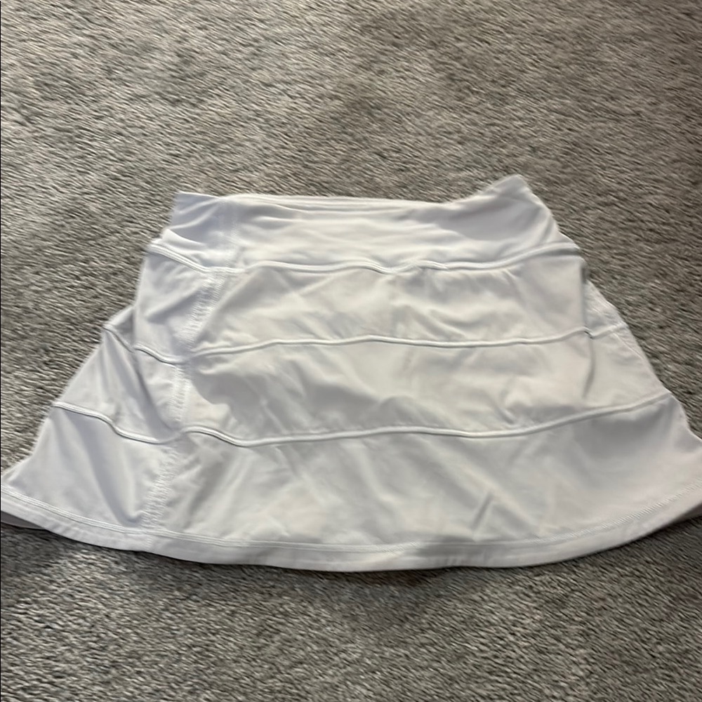 White lululemon tennis skirt size 0